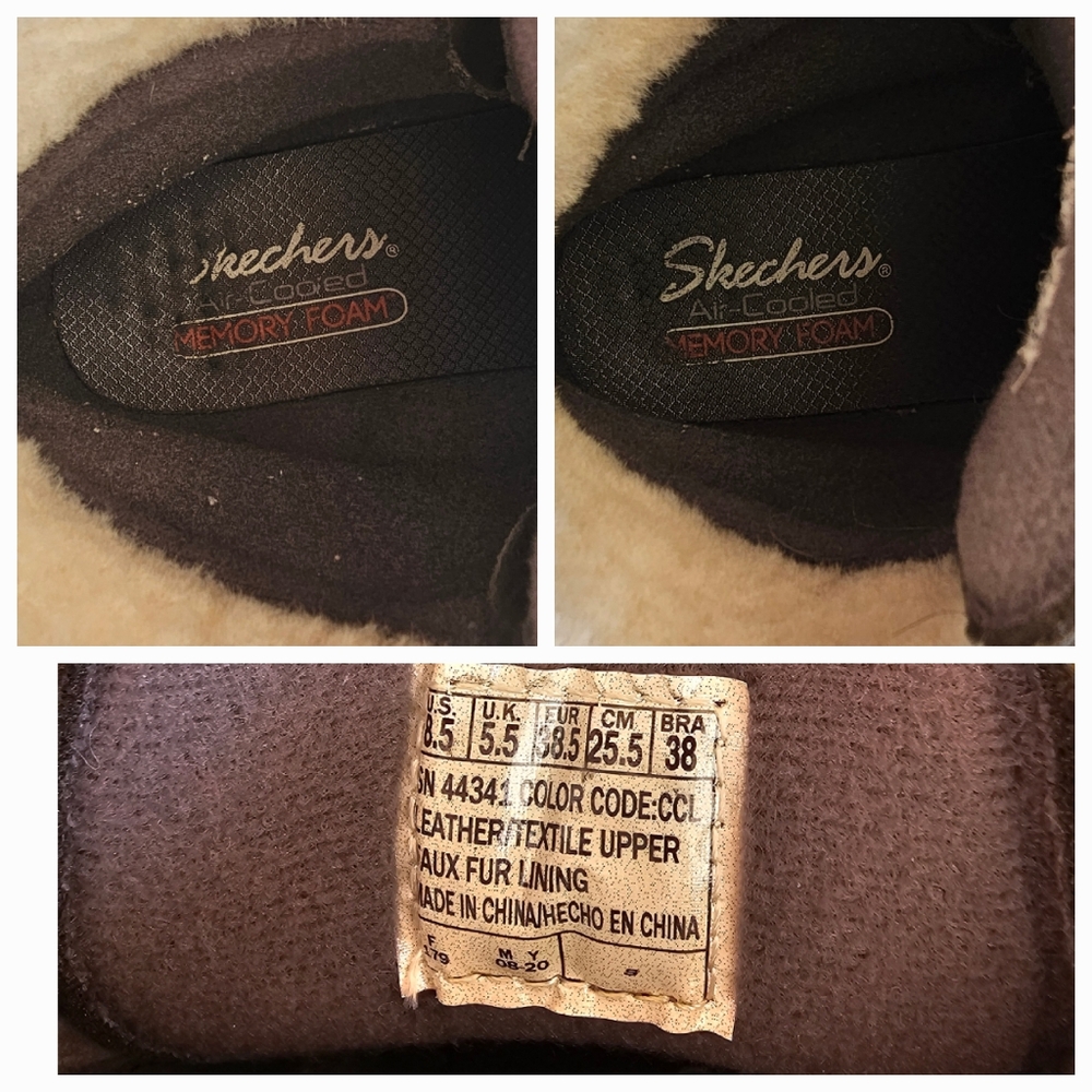 Skechers Womens Cypress-Big Plans Gored Laced Hiker Boots-Charcol Size 8.5 - Picture 6 of 11